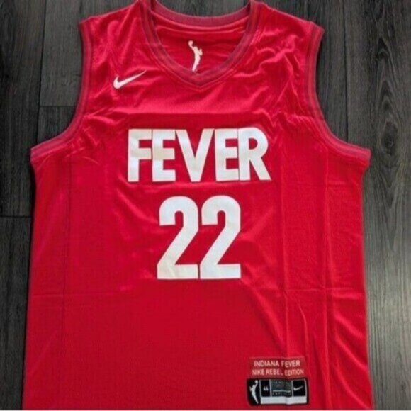 Caitlin Clark #22 Indiana Fever Red Rebel Edition Stitched Jersey - Picture 1 of 6